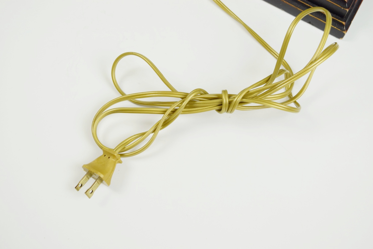 Antique Lion Table Lamp with Silk Shade