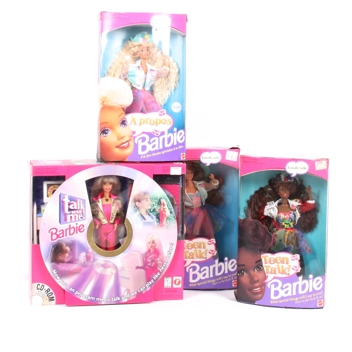 Grouping of Talking Barbie Dolls