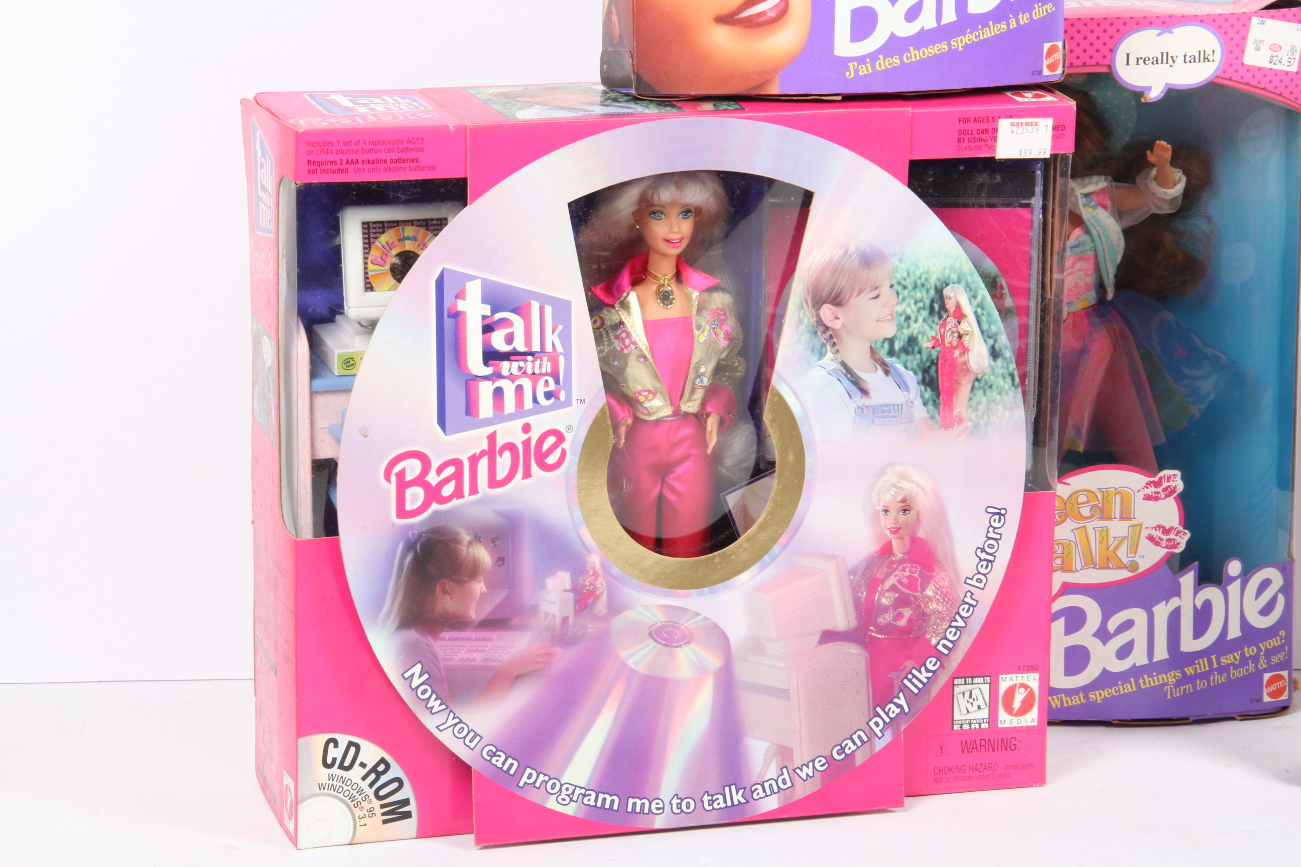 Grouping of Talking Barbie Dolls