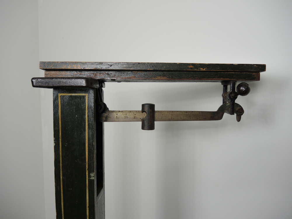 Antique Farm Grain Platform Weight Scale