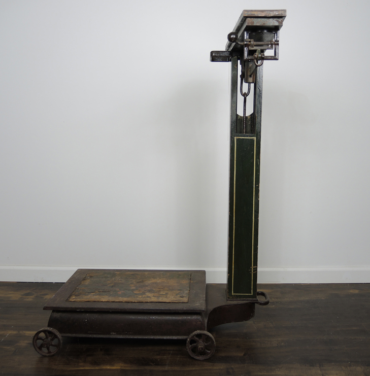 Antique Farm Grain Platform Weight Scale