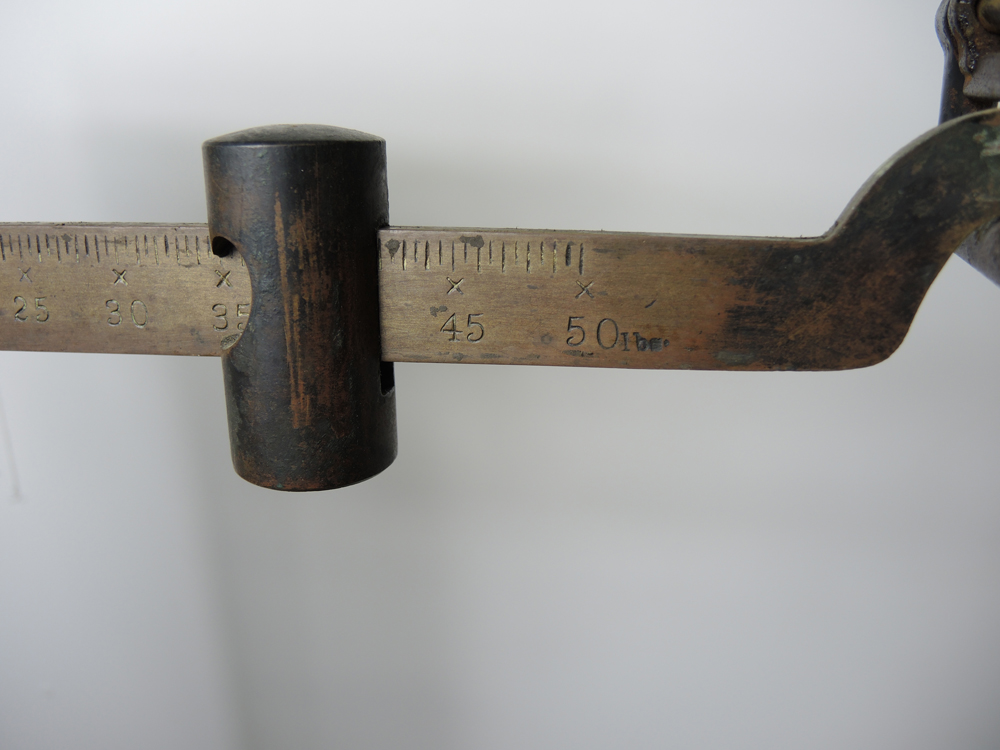 Antique Farm Grain Platform Weight Scale