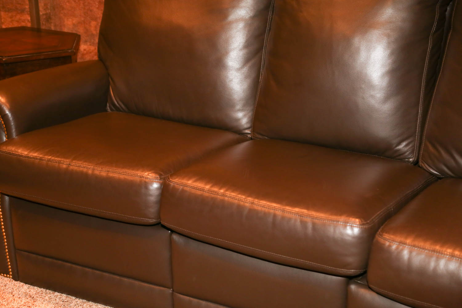Leather Three-Piece Sectional Sofa by Distinction Leather Furniture