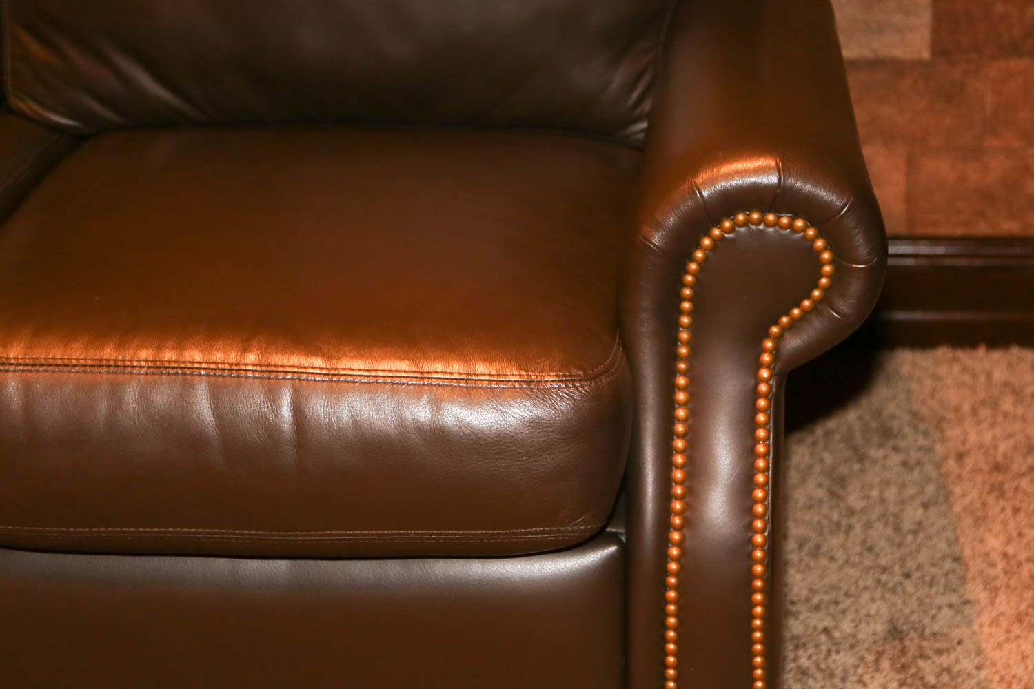 Leather Three-Piece Sectional Sofa by Distinction Leather Furniture