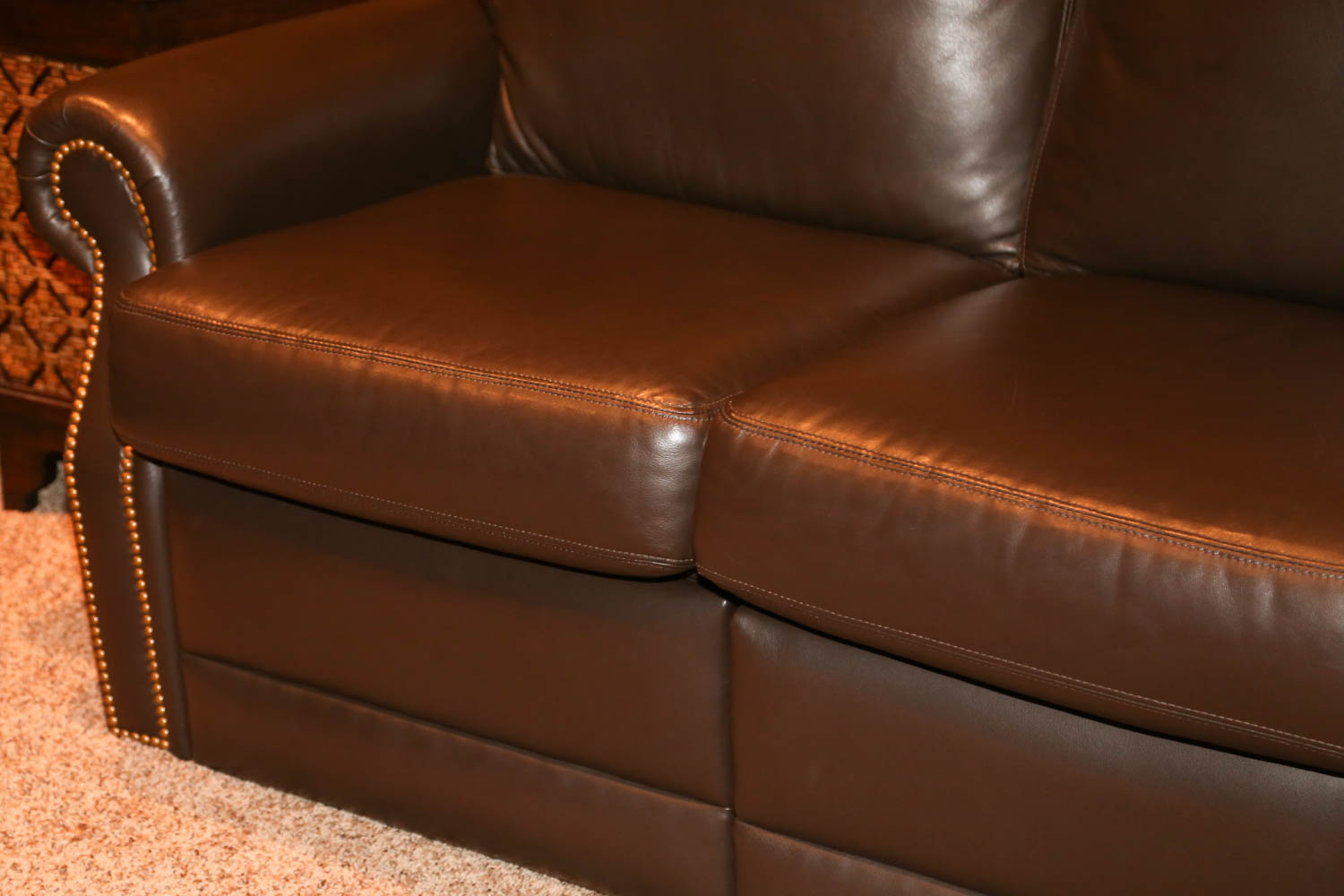 Leather Three-Piece Sectional Sofa by Distinction Leather Furniture
