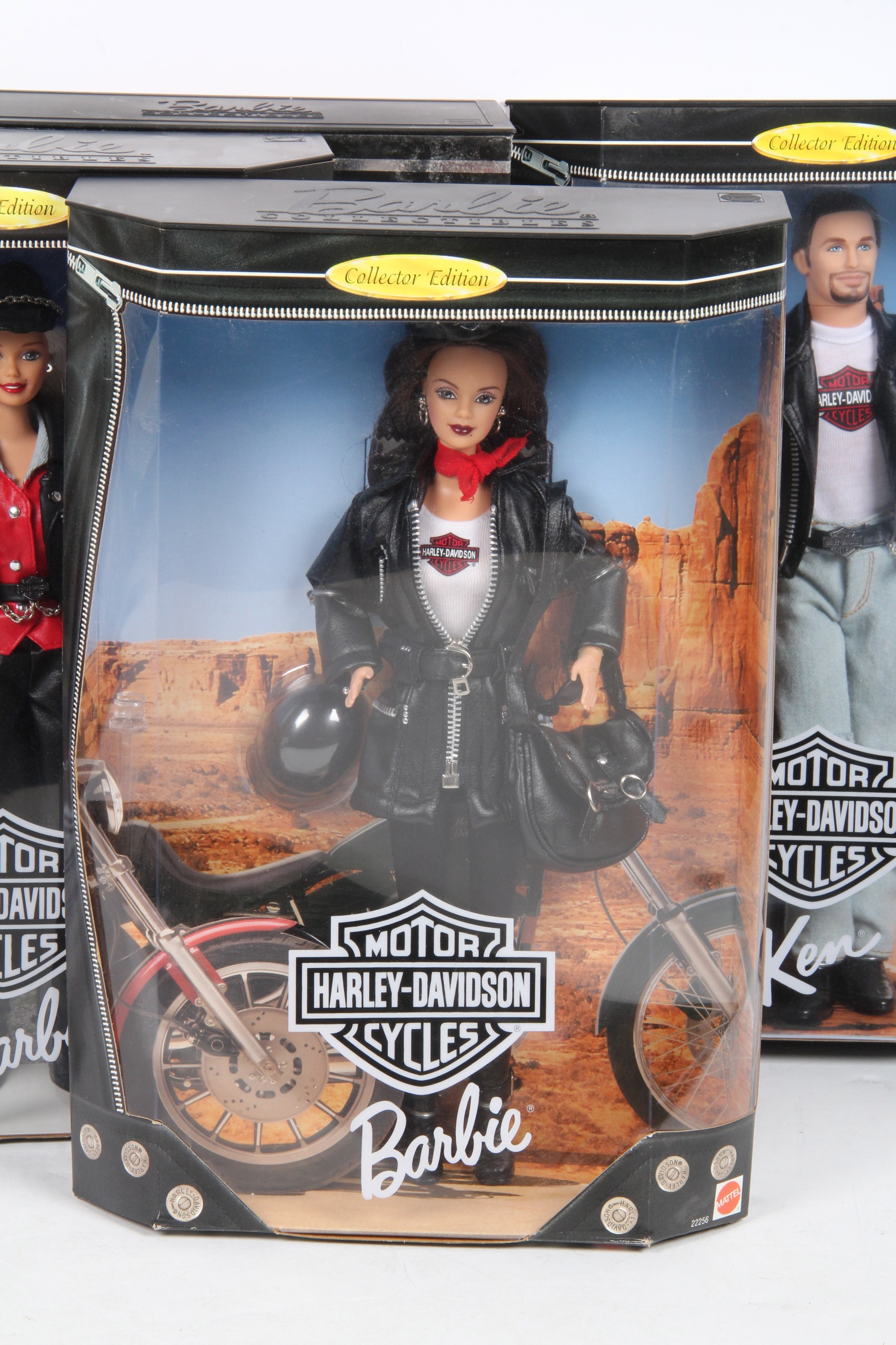 Collection of Harley-Davidson Barbie and Ken Dolls