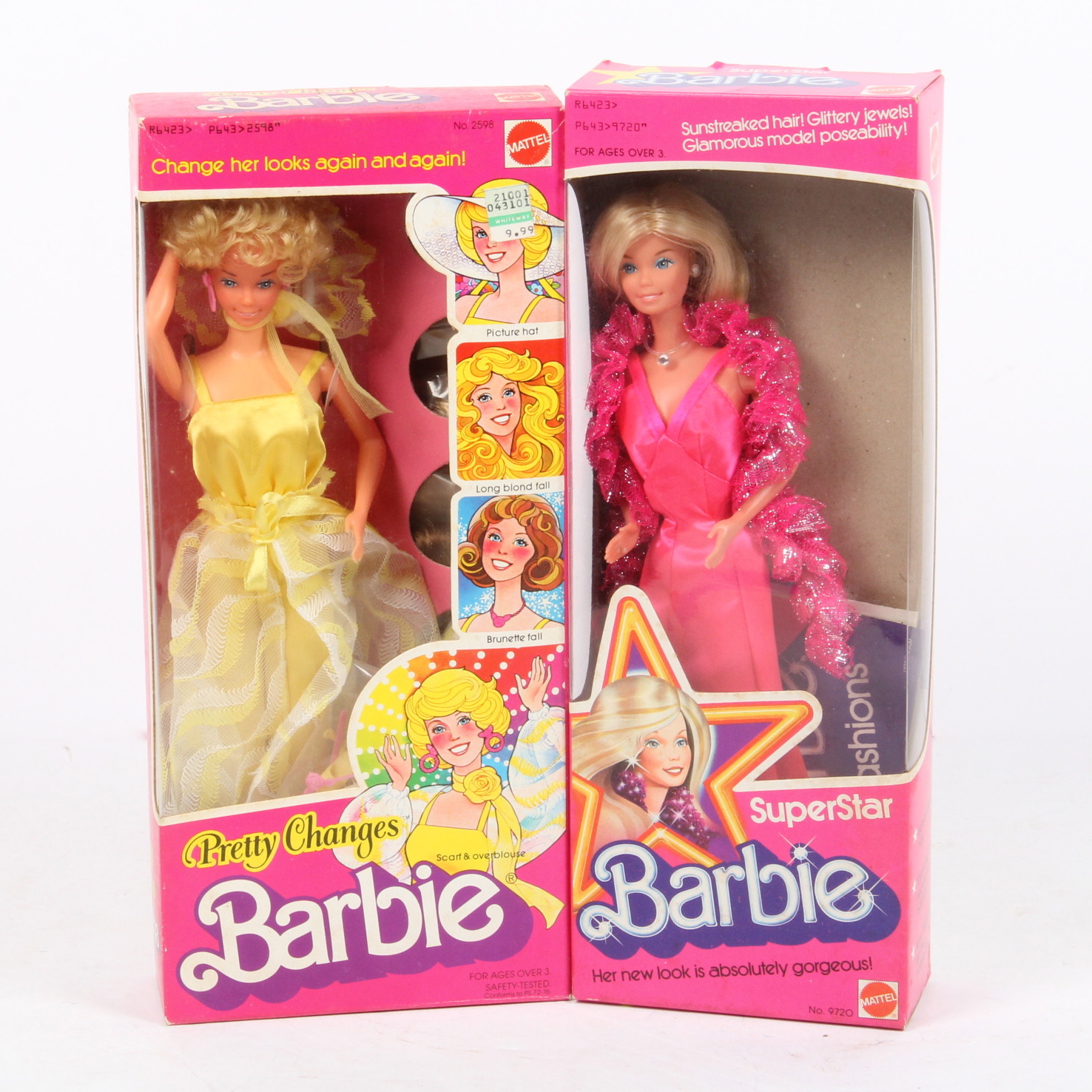 1976 "Superstar" and 1978 "Pretty Changes" Barbie Dolls