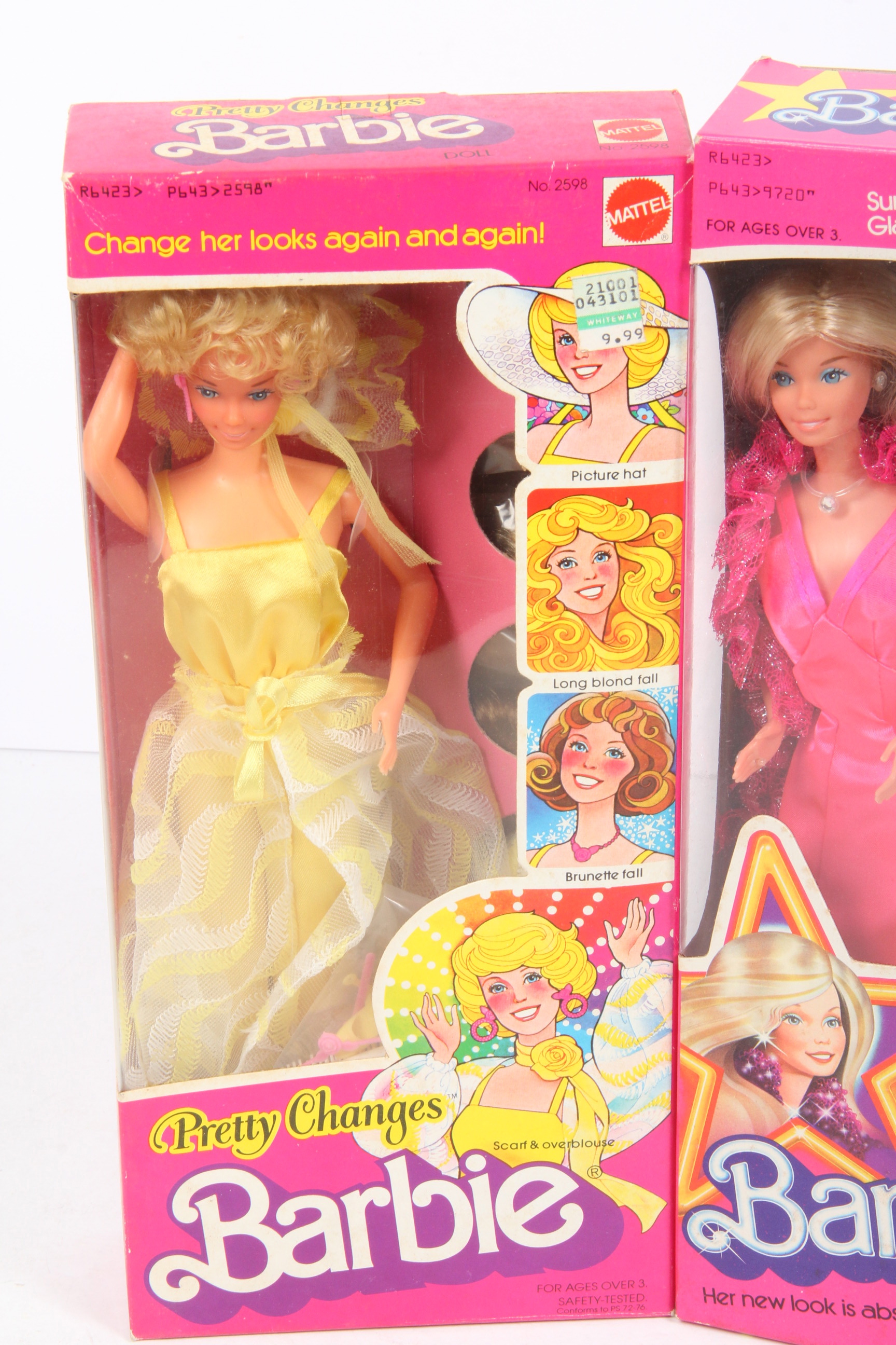 1976 "Superstar" and 1978 "Pretty Changes" Barbie Dolls