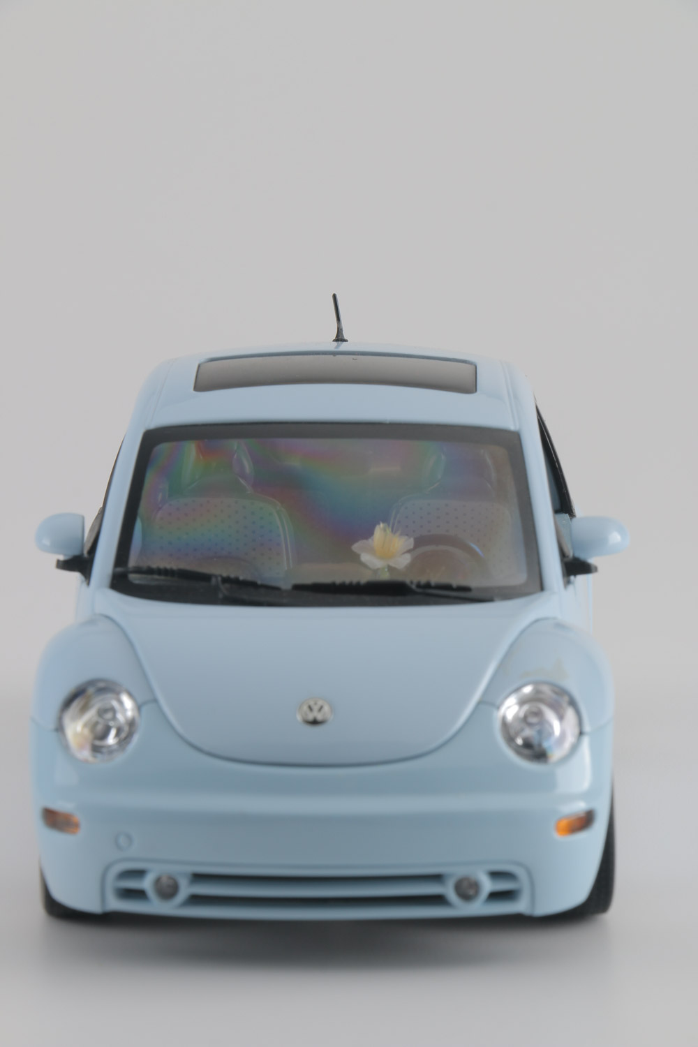 Assortment of Five Modern Volkswagen Beetle Die-Cast Cars