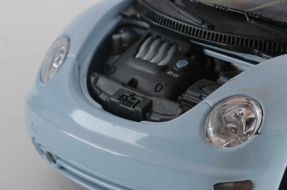 Assortment of Five Modern Volkswagen Beetle Die-Cast Cars