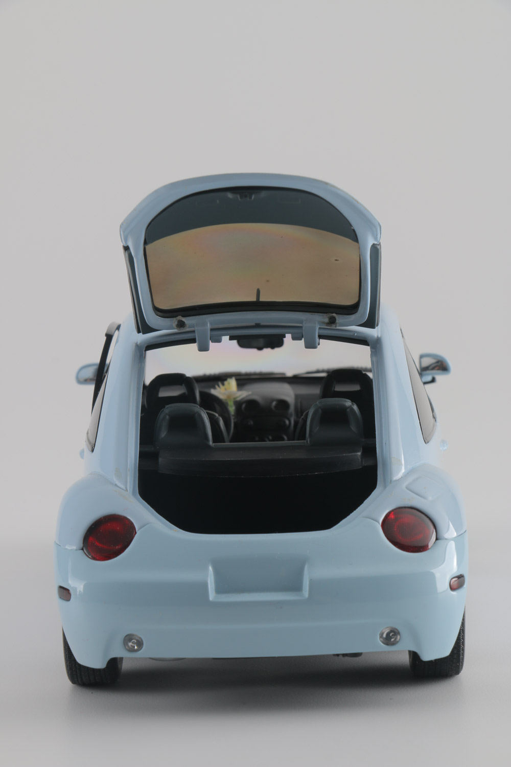 Assortment of Five Modern Volkswagen Beetle Die-Cast Cars