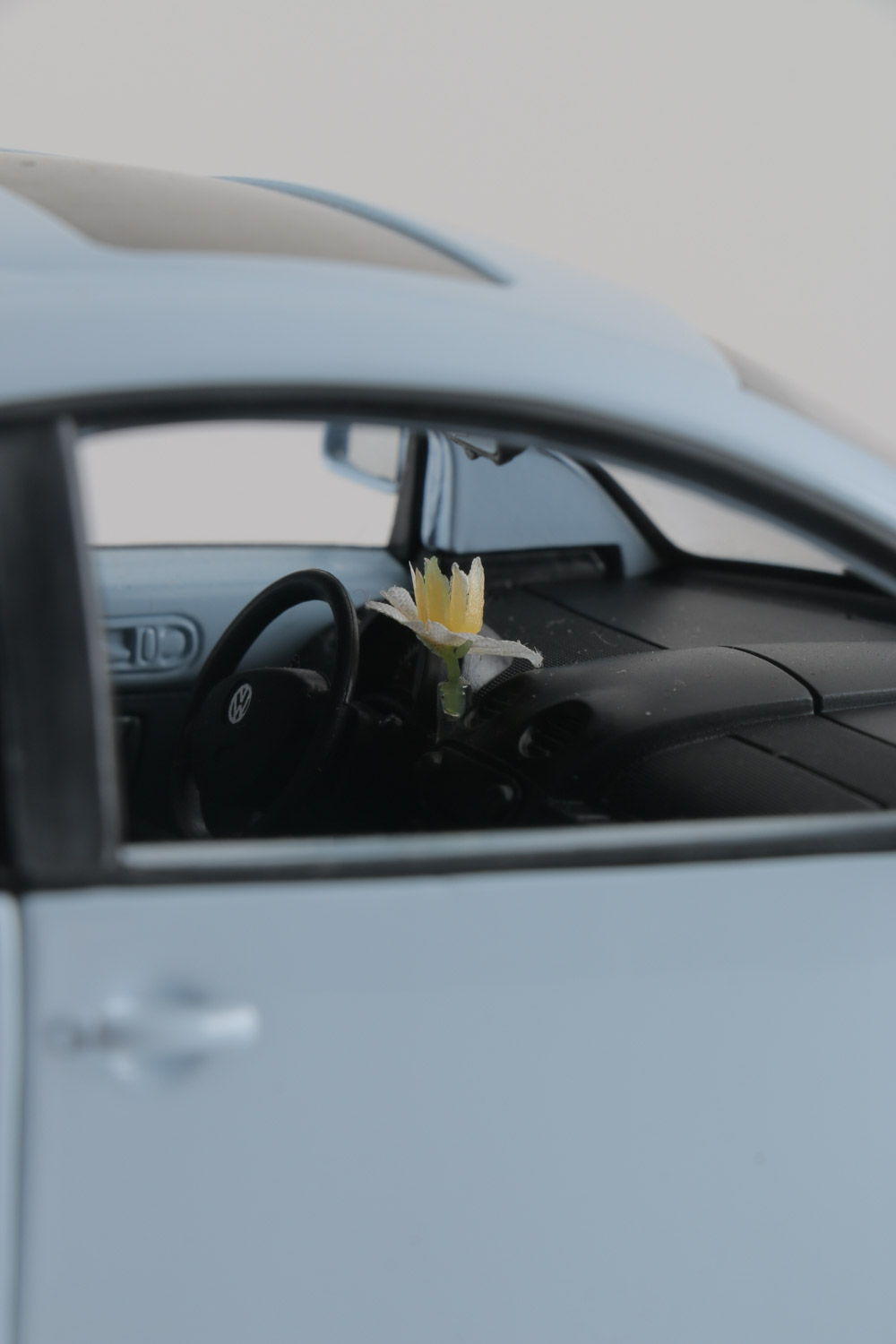 Assortment of Five Modern Volkswagen Beetle Die-Cast Cars