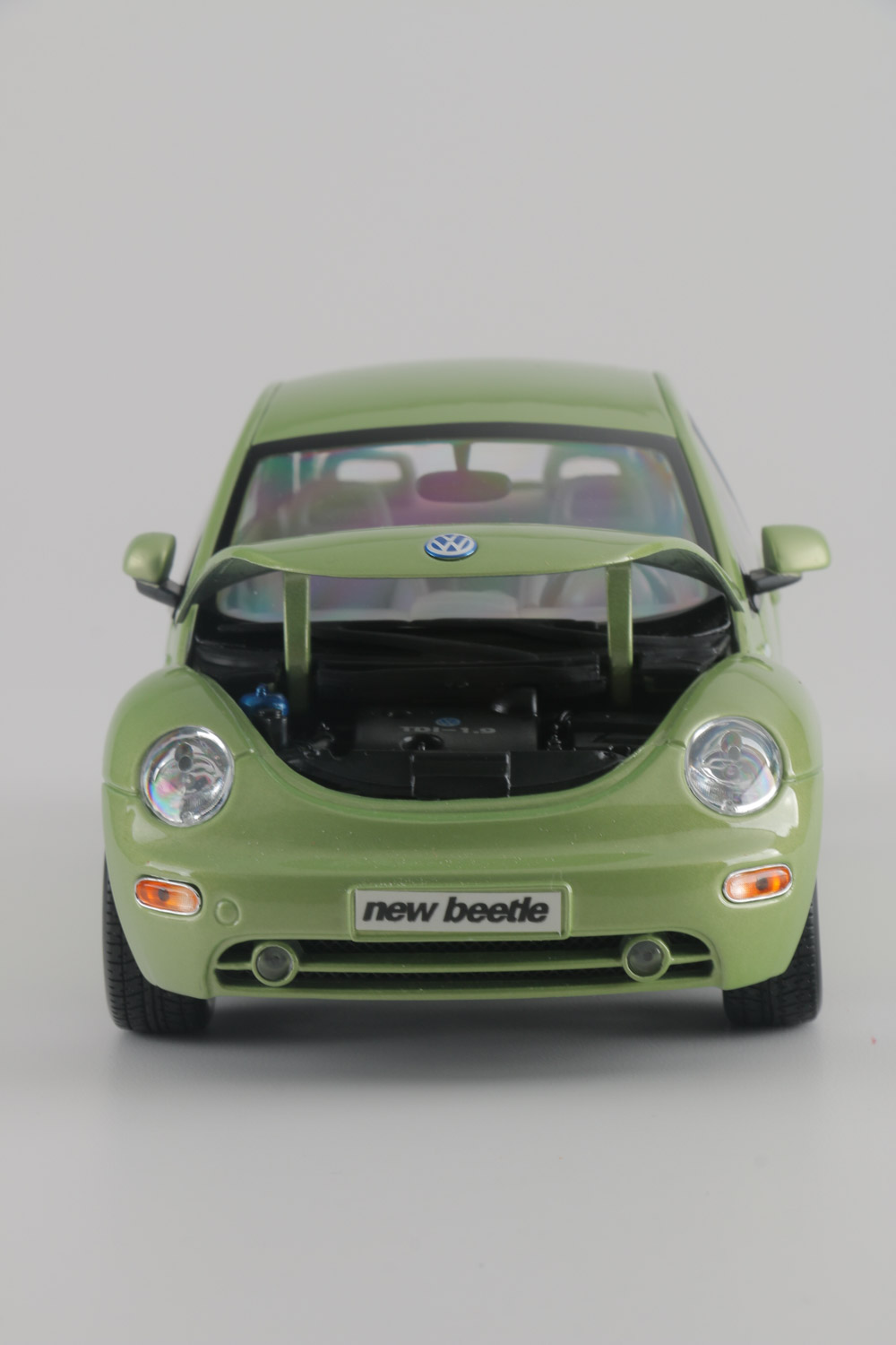 Assortment of Five Modern Volkswagen Beetle Die-Cast Cars