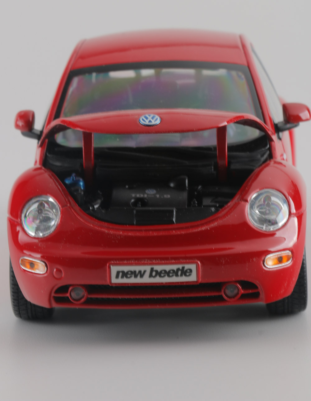 Assortment of Five Modern Volkswagen Beetle Die-Cast Cars