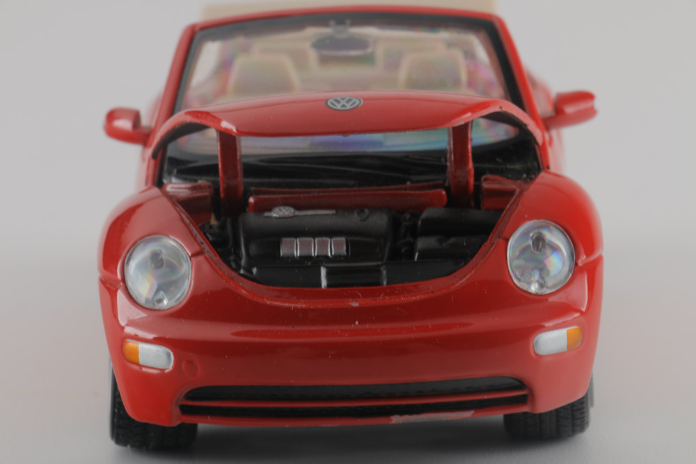 Assortment of Five Modern Volkswagen Beetle Die-Cast Cars