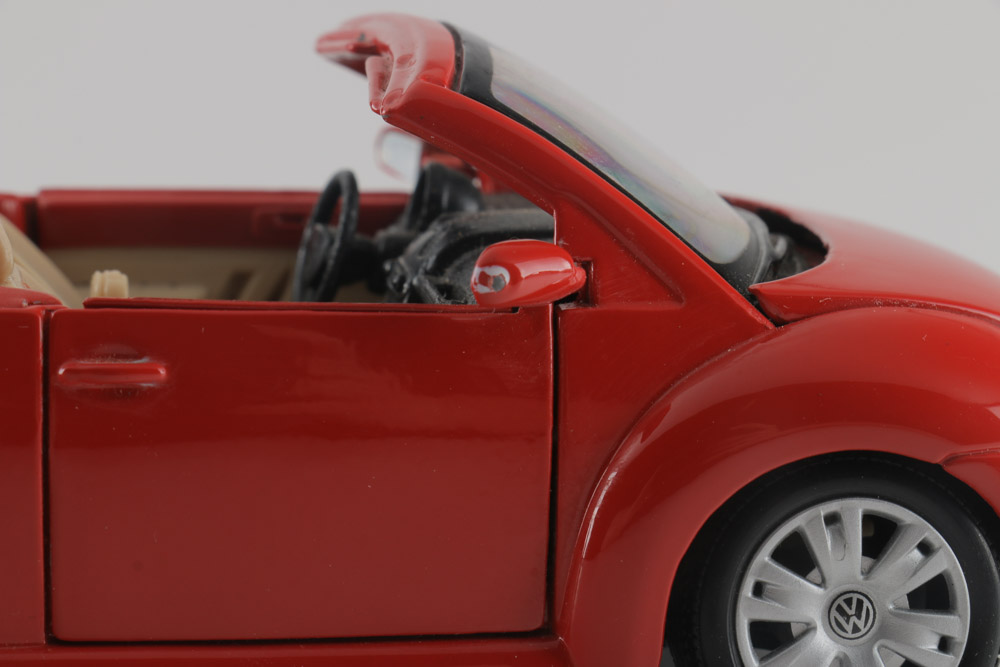 Assortment of Five Modern Volkswagen Beetle Die-Cast Cars