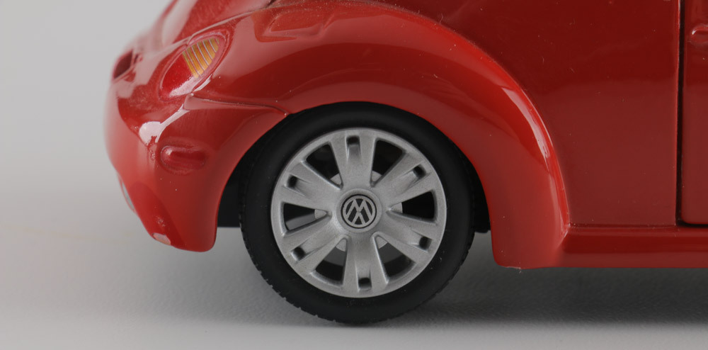Assortment of Five Modern Volkswagen Beetle Die-Cast Cars