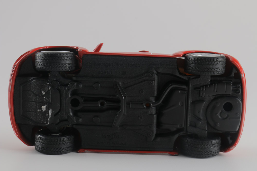 Assortment of Five Modern Volkswagen Beetle Die-Cast Cars