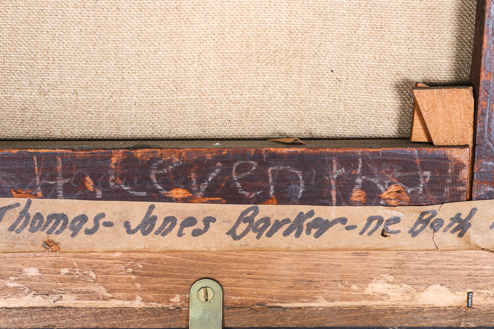 Original Portrait of a Girl with Egg Basket Attributed to Thomas Jones Barker