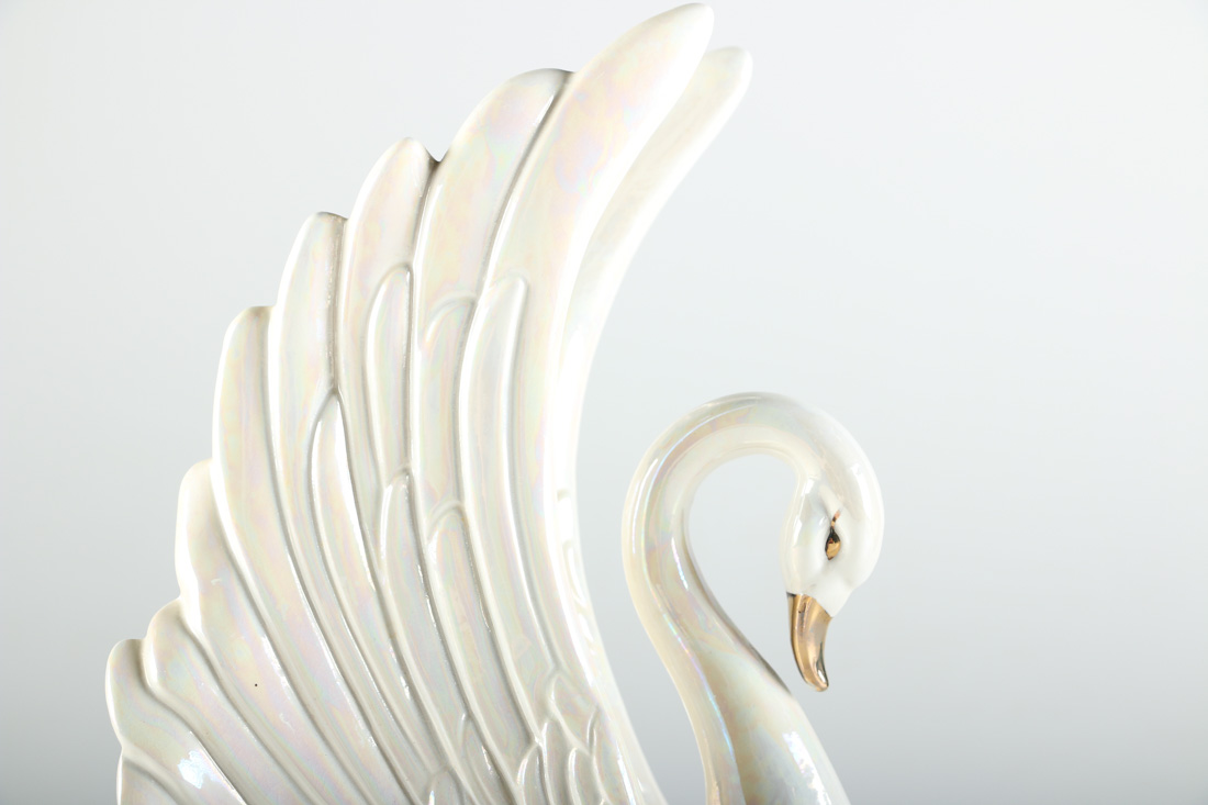Arnart Vintage Ceramic Swan Figurine