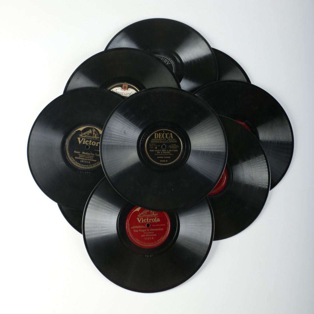 Collection of Vintage 78 RPM Records