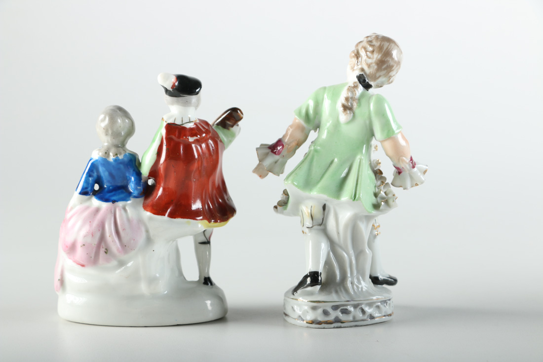 Five Victorian Themed Porcelain Figurines