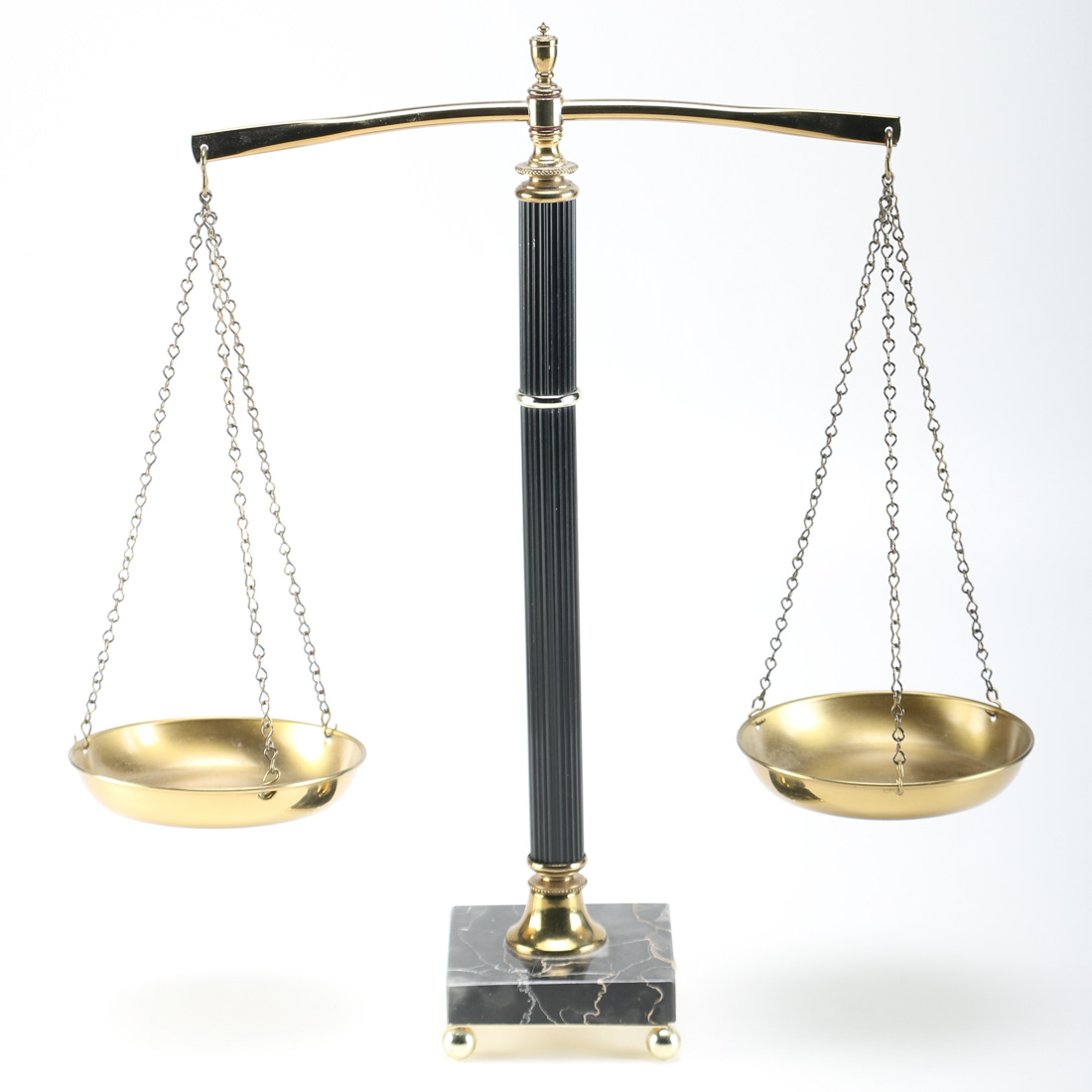 Black and Gold-tone Metal Decorative Scale