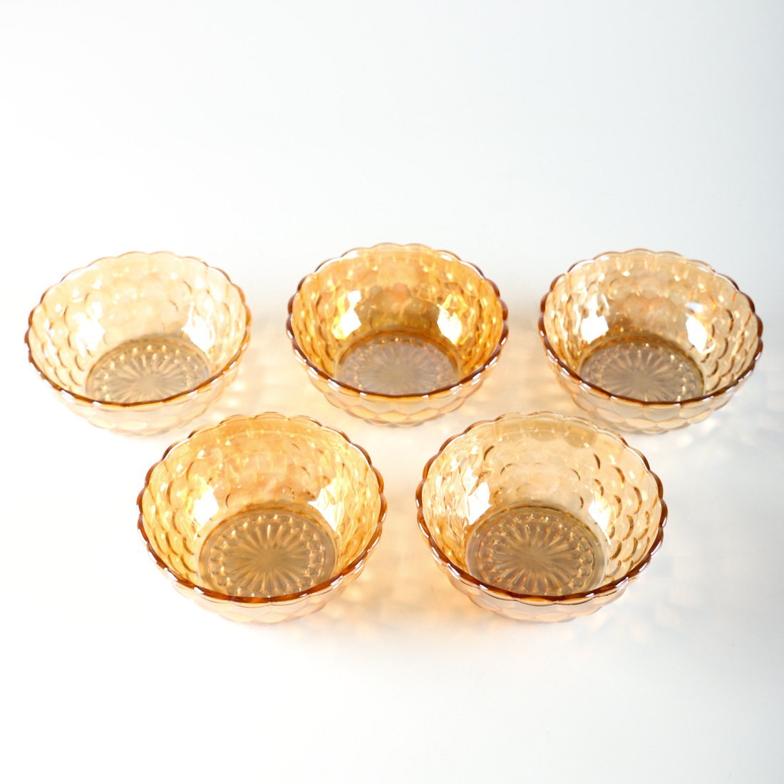 Set of Carnival Glass Bowls