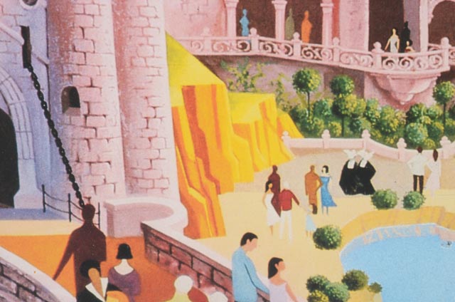 1989 Offset Lithograph Poster for Euro Disneyland Opening