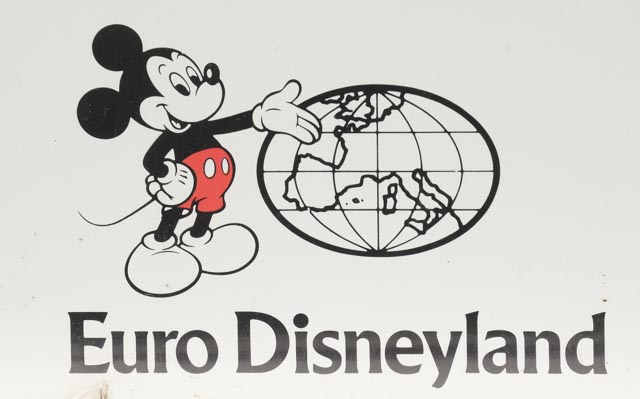 1989 Offset Lithograph Poster for Euro Disneyland Opening