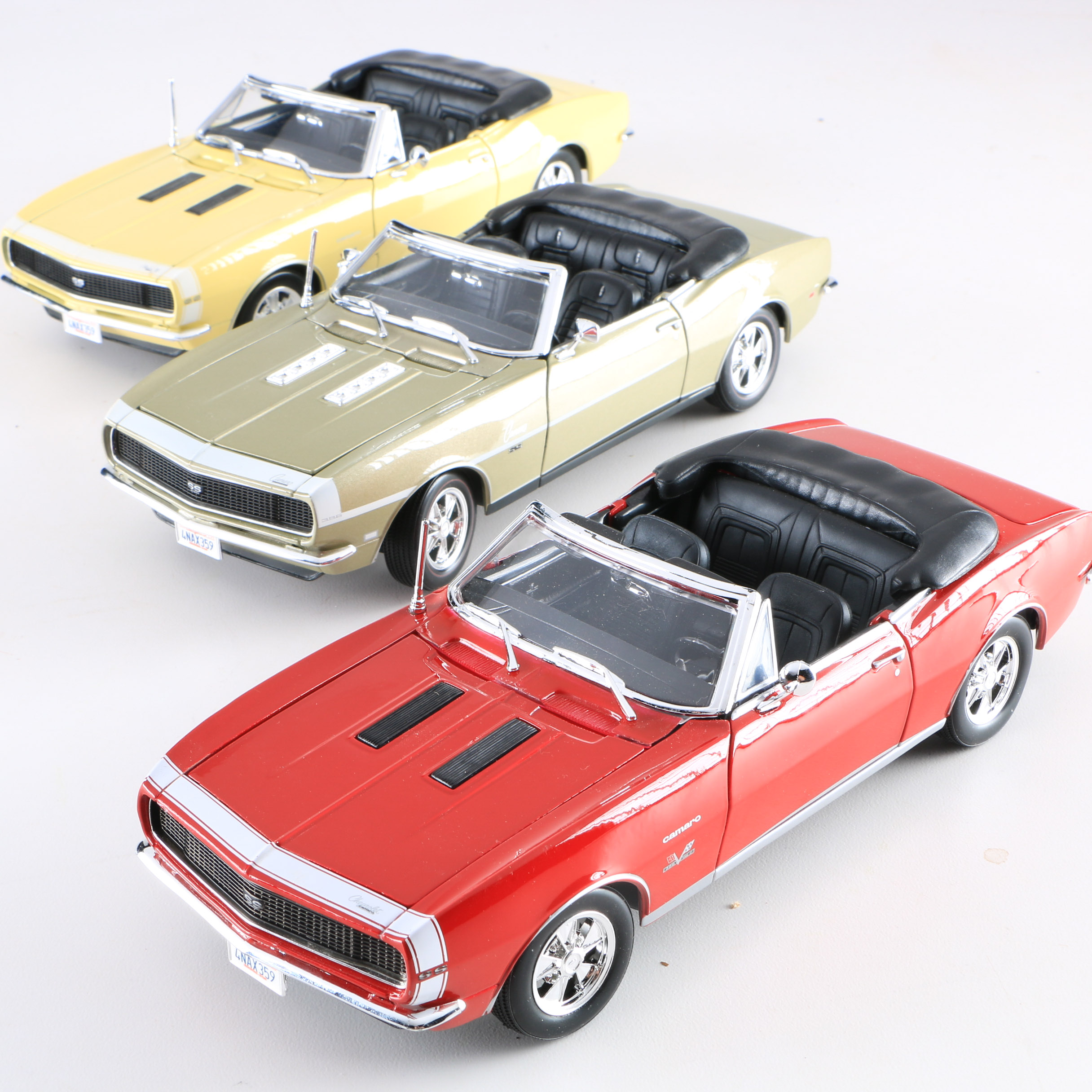 Collection of Late 1960s Style Camaro Die-Cast Cars