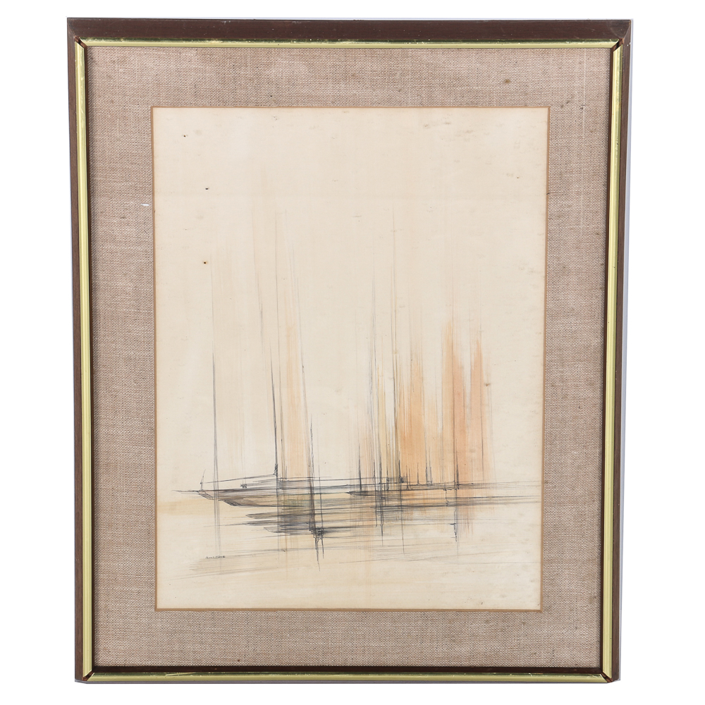 Signed John R. McDaniel Watercolor Painting