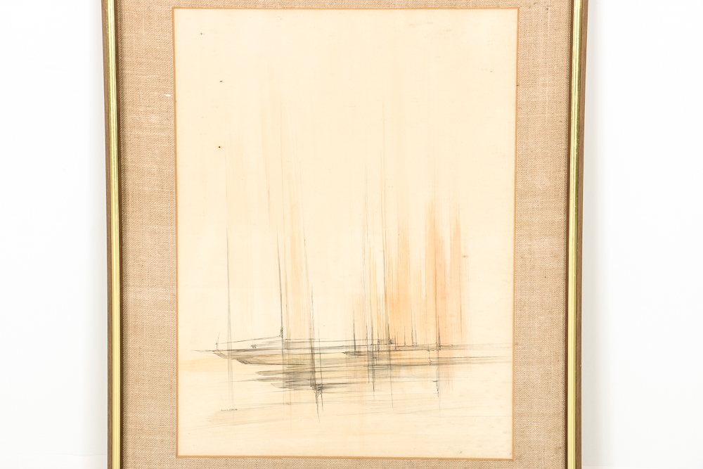 Signed John R. McDaniel Watercolor Painting