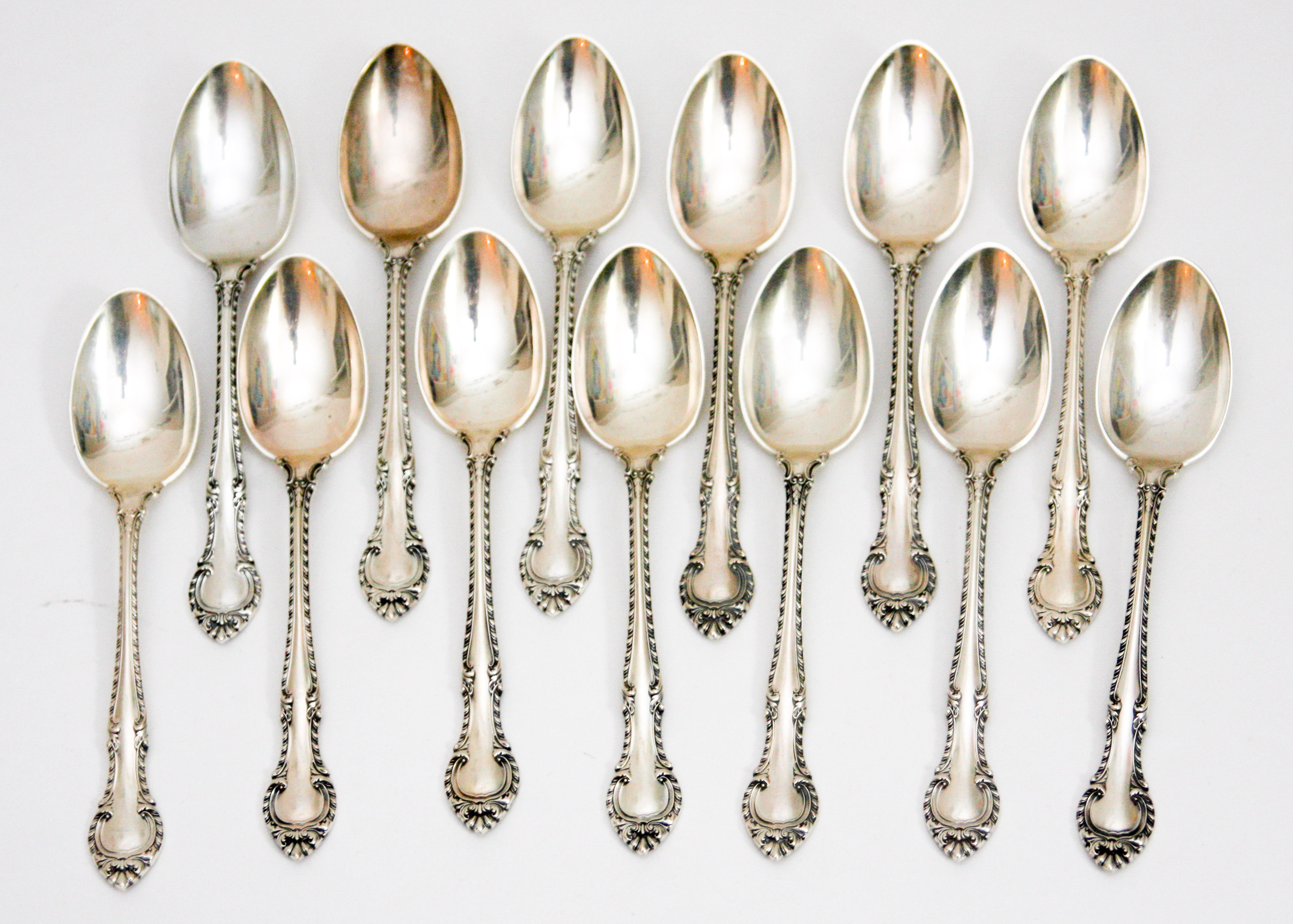 Gorham Sterling Silver "English Gadroon" Flatware Set