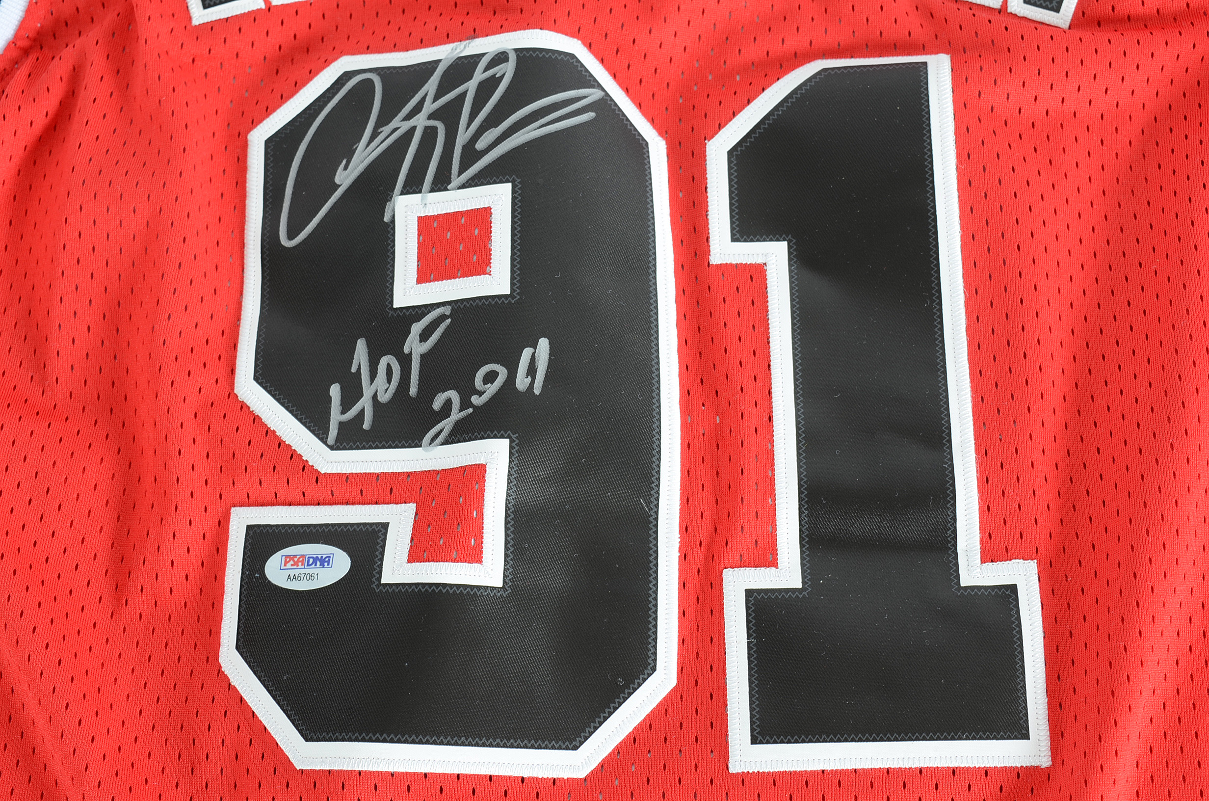 Dennis Rodman Signed Bulls Jersey  COA