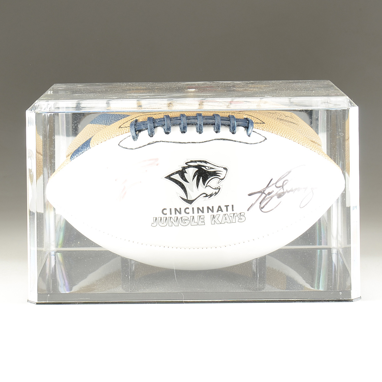 Ken Griffey Jr. Cincinnati Jungle Kats Signed Football