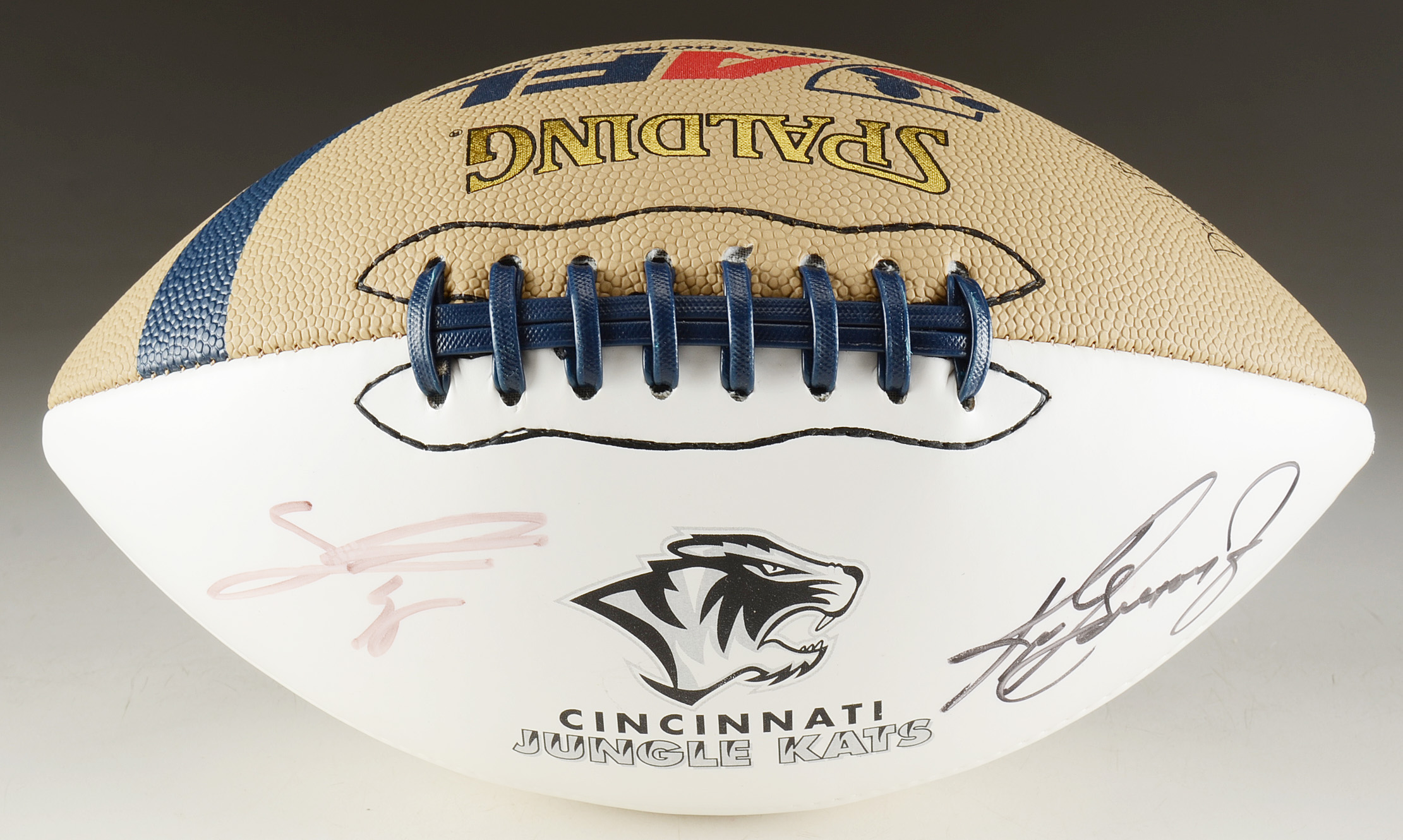 Ken Griffey Jr. Cincinnati Jungle Kats Signed Football