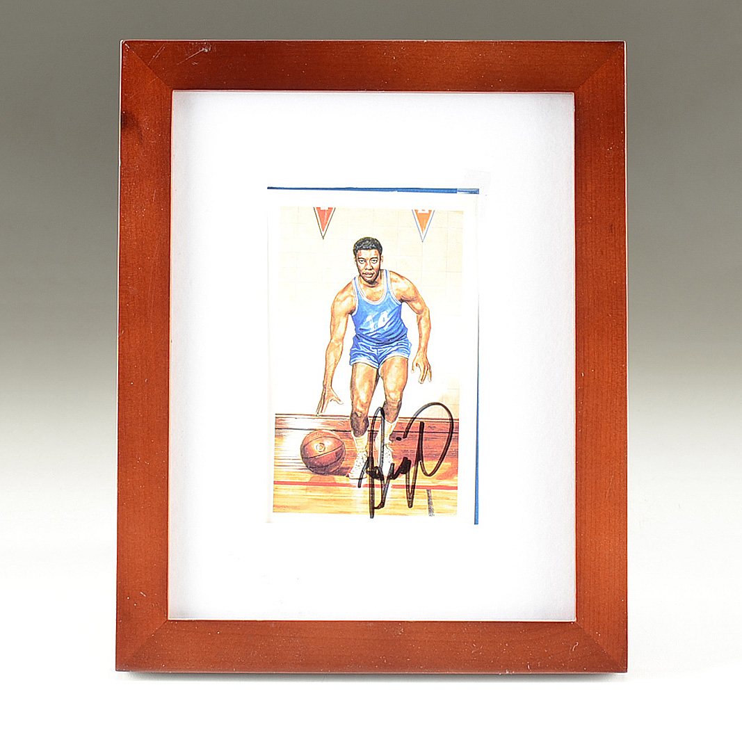 Oscar Robertson Autographed Frame Illustration