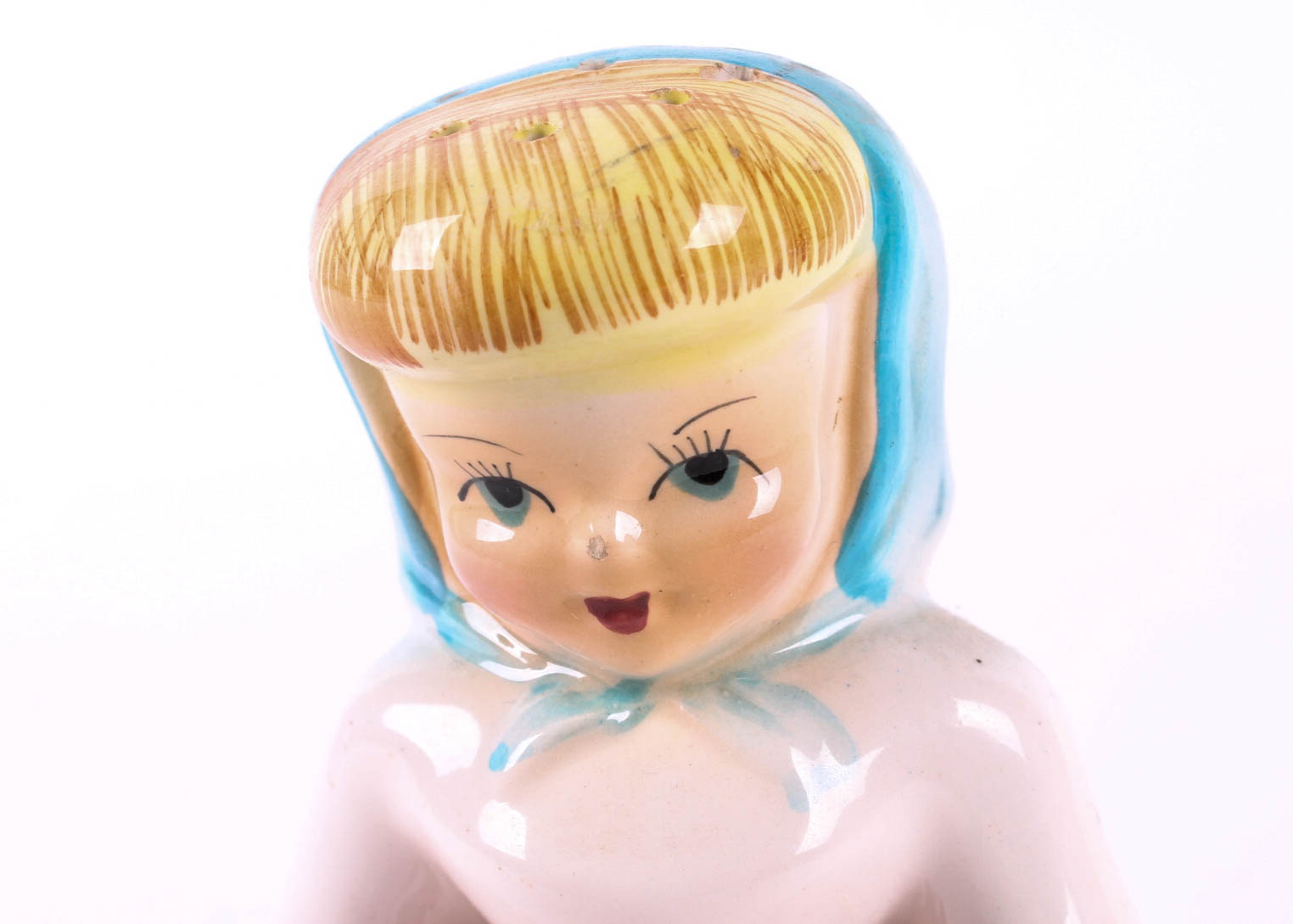1950's Napco "Kleanser Kate" Ceramic Soap Shaker