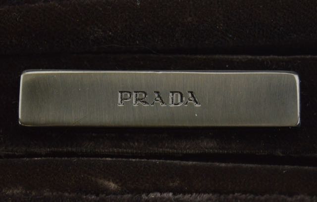 Brown Velvet Prada Evening Bag