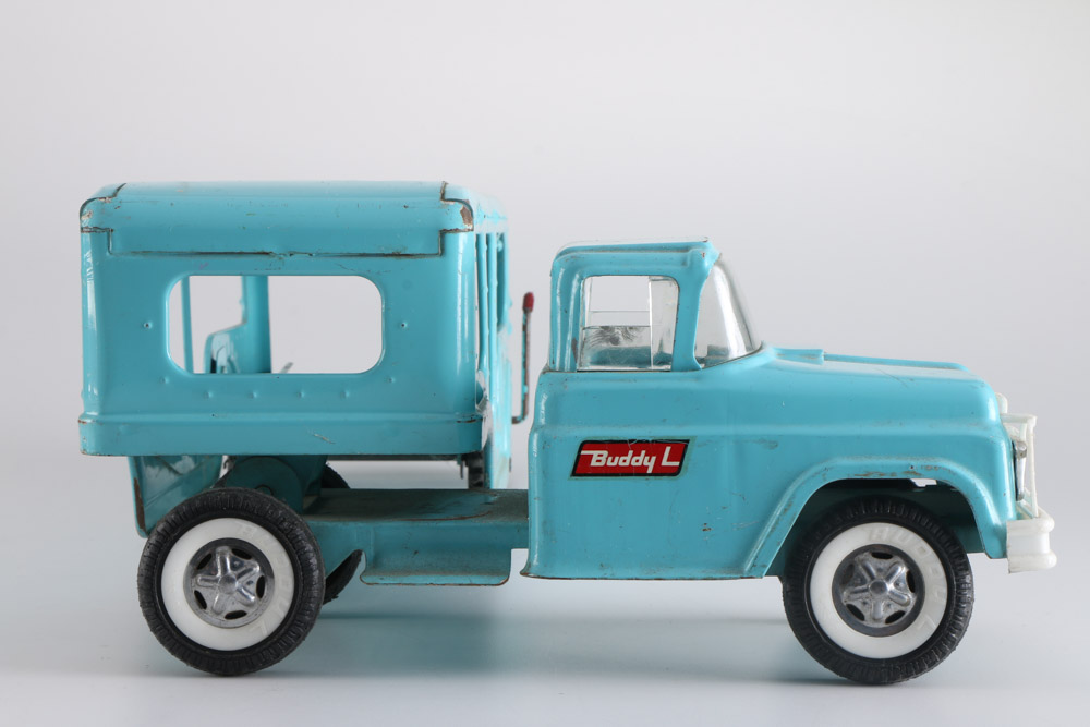 Vintage Buddy L Truck With Trailer