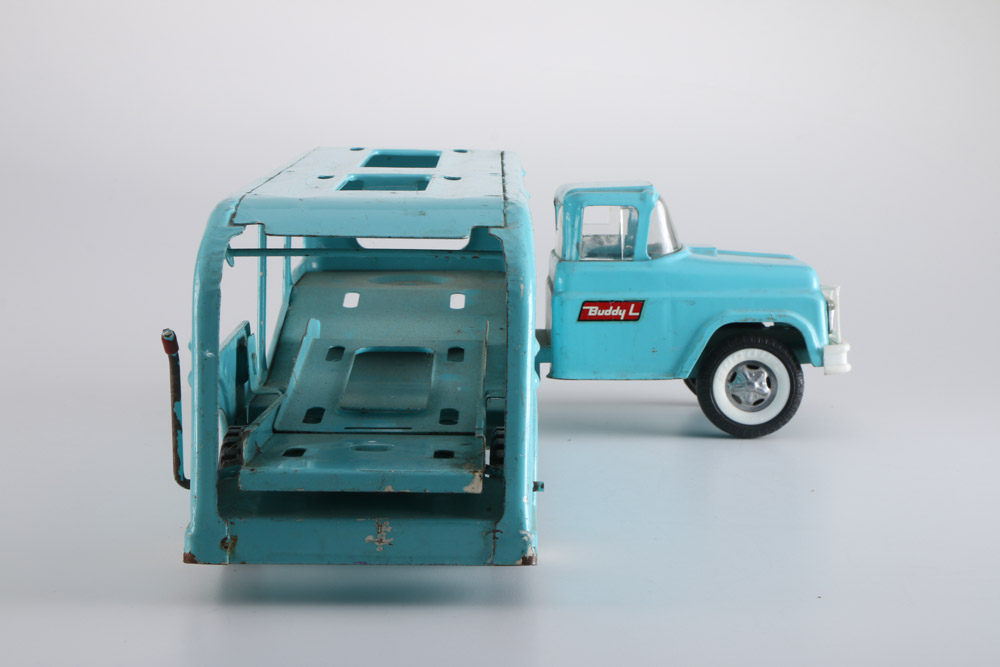 Vintage Buddy L Truck With Trailer
