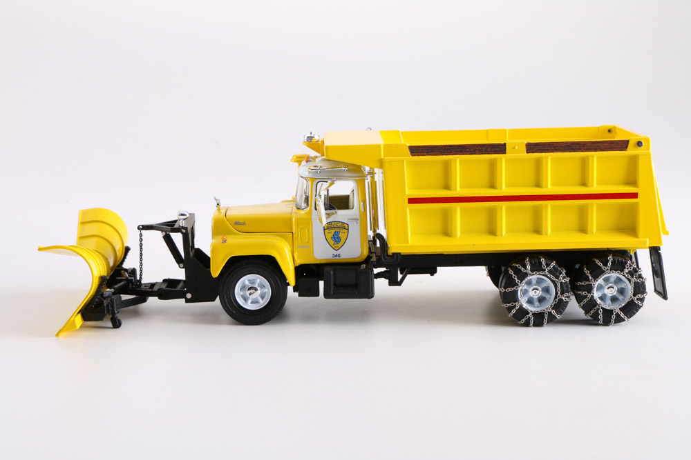 Die-Cast Mack Dump Truck with Snow Plow