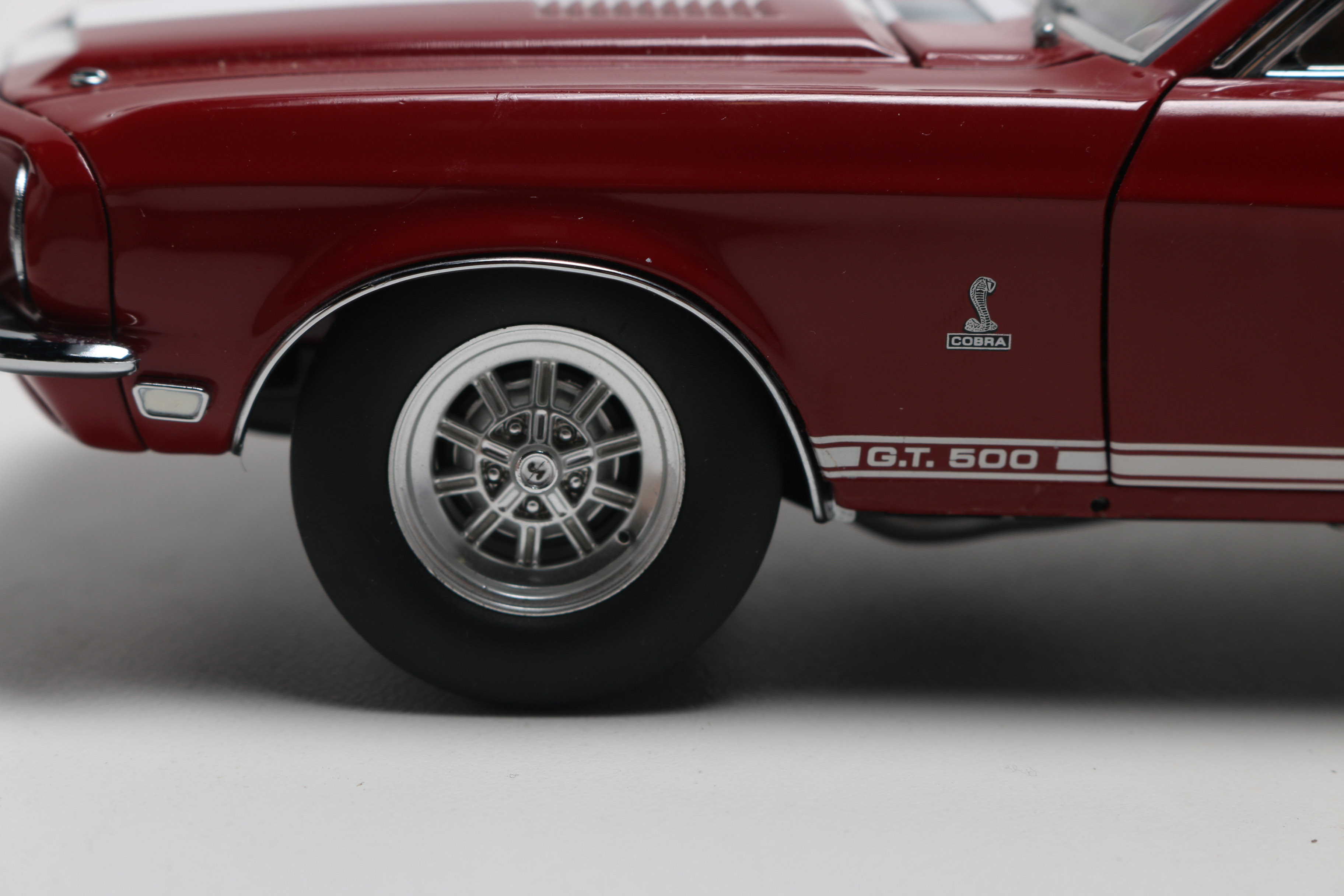 Collection of Classic Ford Shelby GT500 Die-Cast Cars