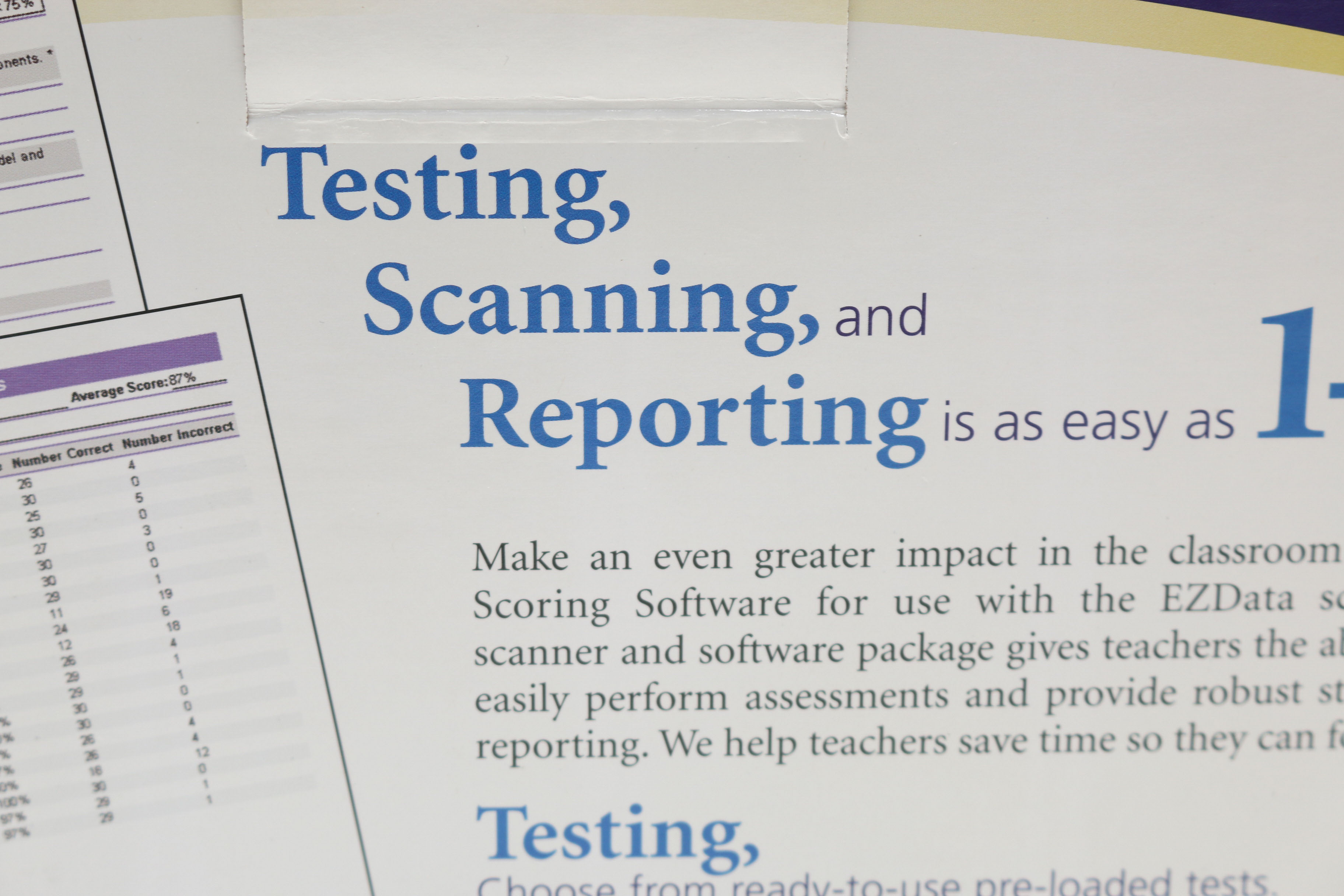 Pearson EZData Electronic Scoring System