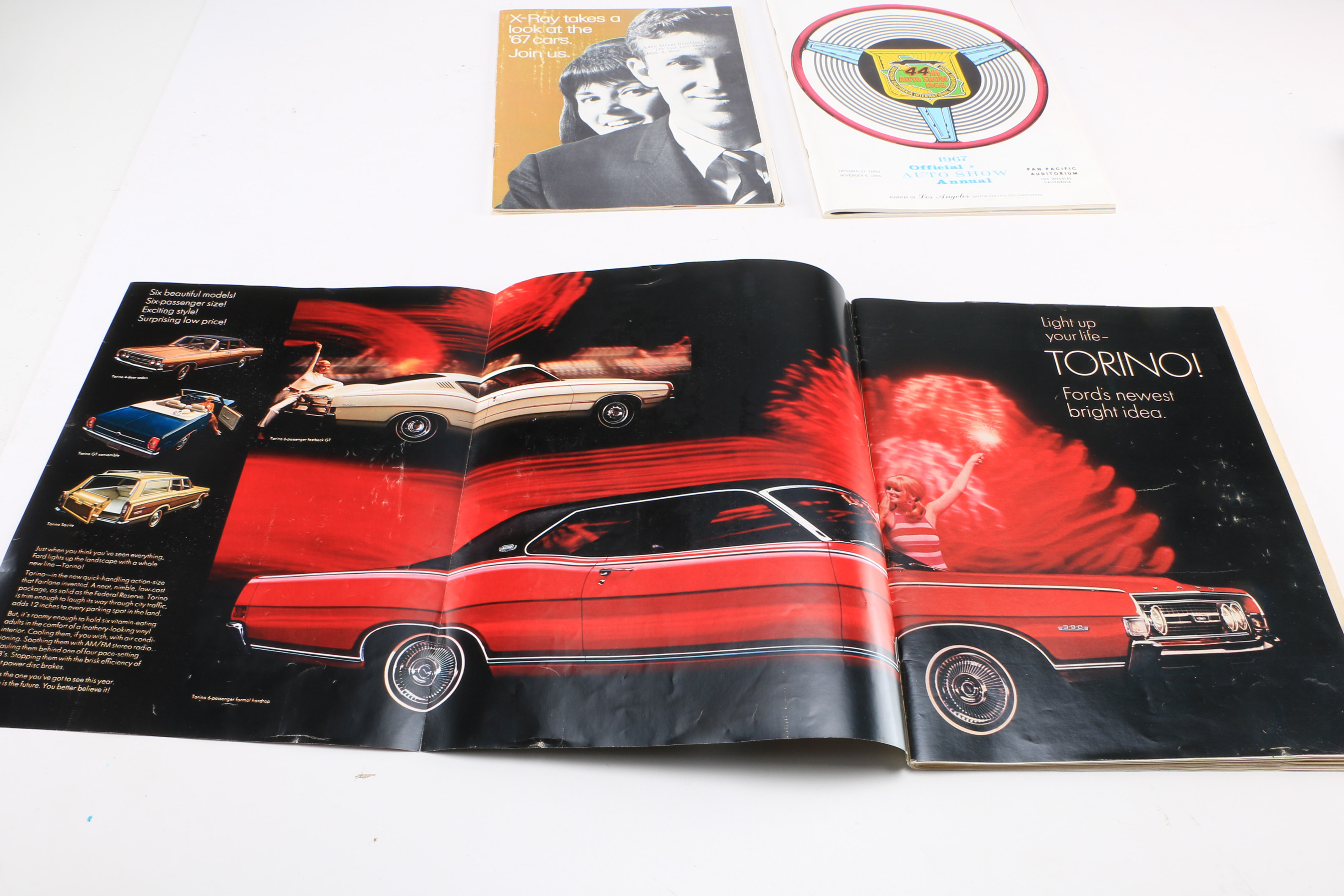 1966 Official Auto Show Annual with Look Magazine X-Ray Magazine Automotive Preview Issues