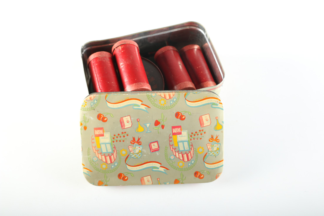 Vintage Roulette Game With Mat Board And Tokens.