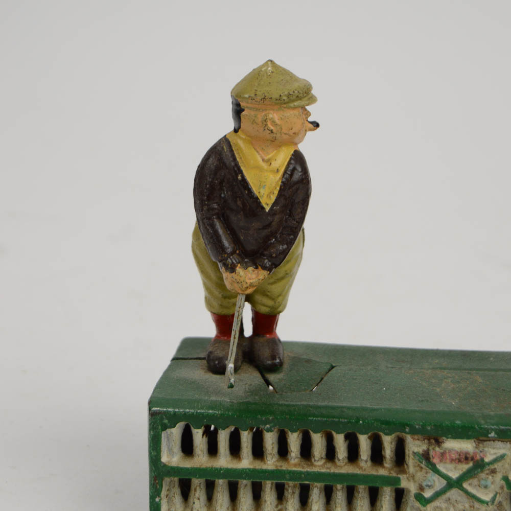 Cast Iron Golf Coin Holder and Picture Frame