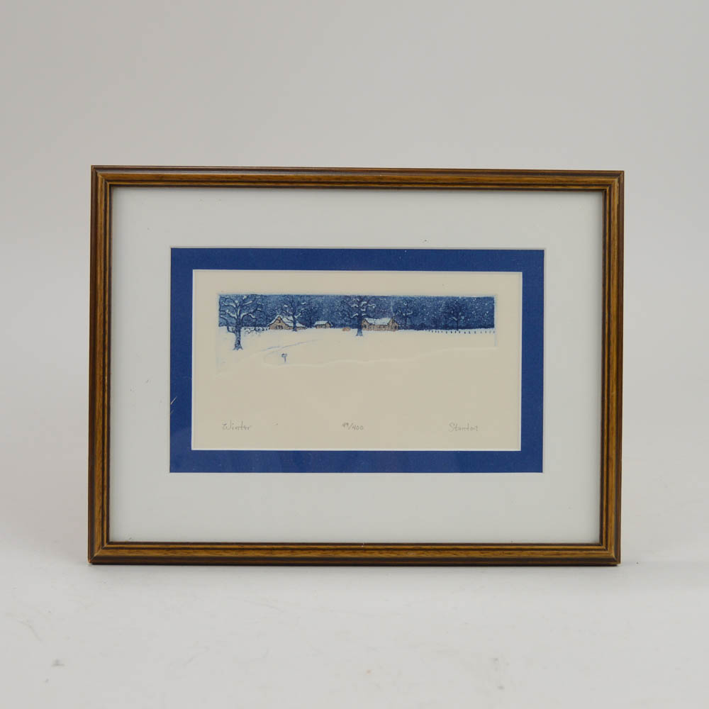 Anita Stanton Colored Intaglio