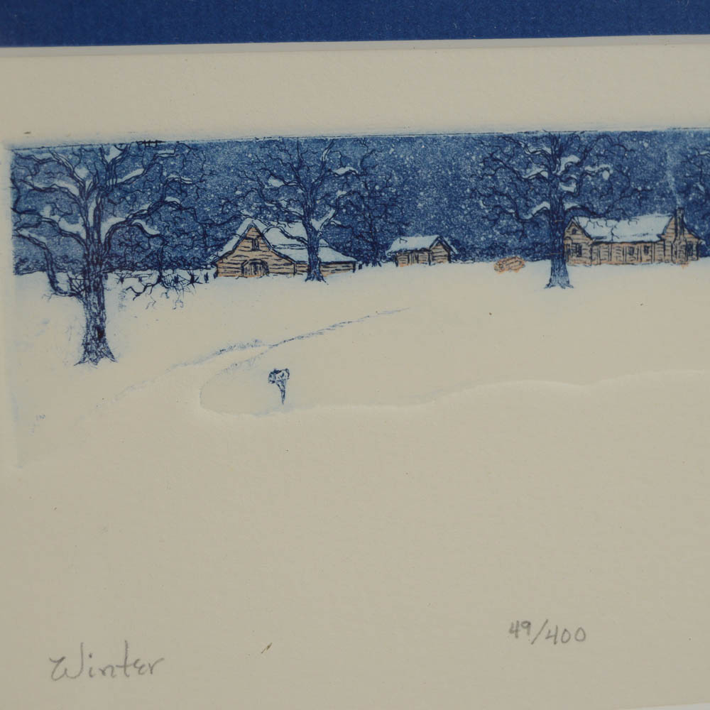 Anita Stanton Colored Intaglio